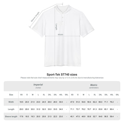 Embroidered Crest Polo Shirt - Men's Performance UV Micropique