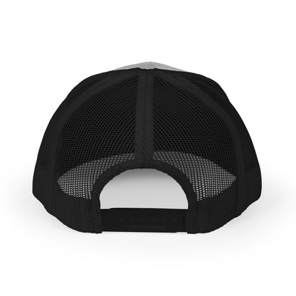 Round Logo Snapback Trucker Cap | Embroidered Patch, Mesh Back