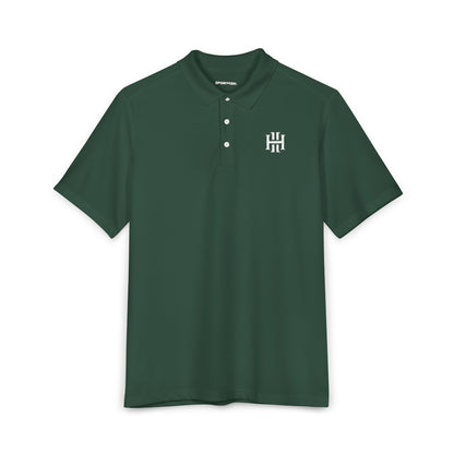 Embroidered Crest Polo Shirt - Men's Performance UV Micropique