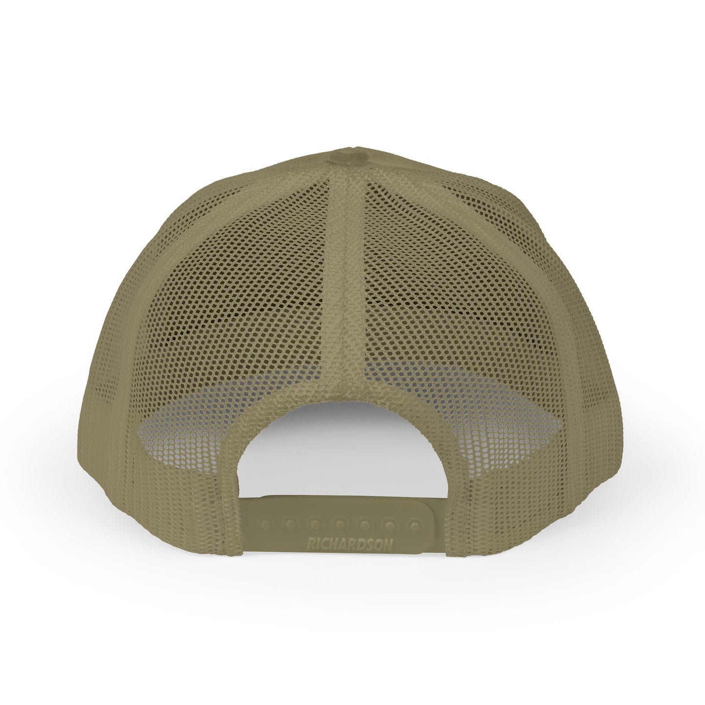 Round Logo Snapback Trucker Cap | Embroidered Patch, Mesh Back