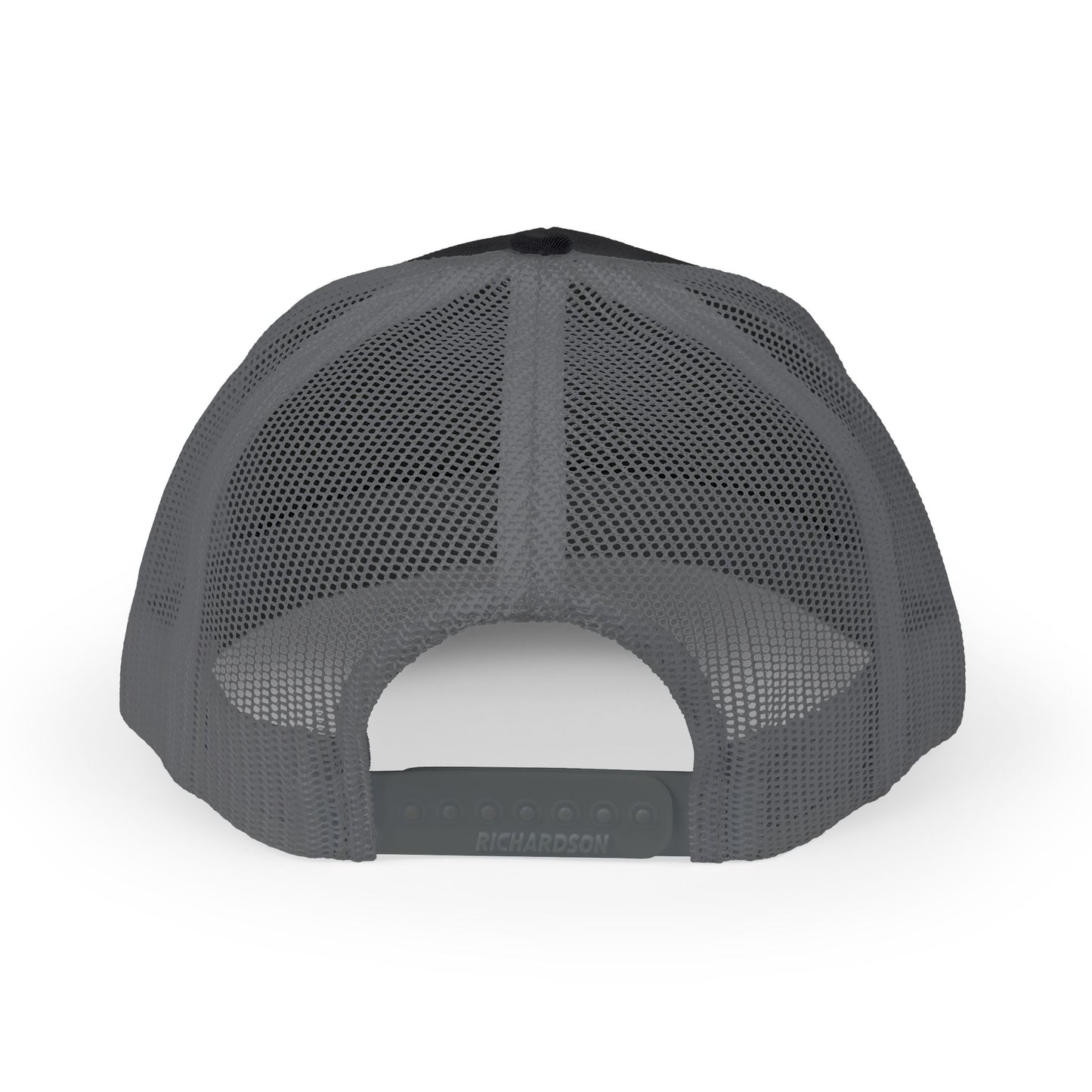 Round Logo Snapback Trucker Cap | Embroidered Patch, Mesh Back