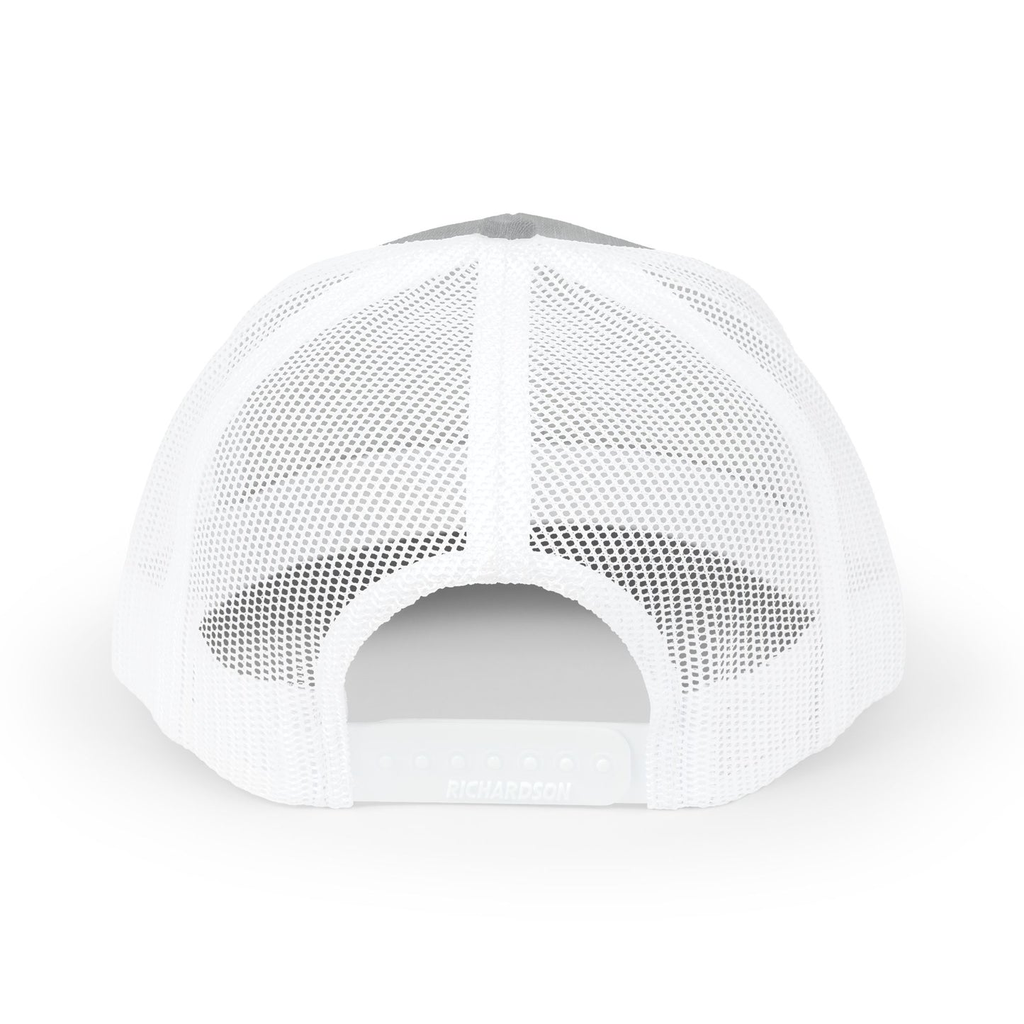 Round Logo Snapback Trucker Cap | Embroidered Patch, Mesh Back