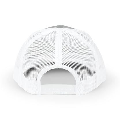 Round Logo Snapback Trucker Cap | Embroidered Patch, Mesh Back