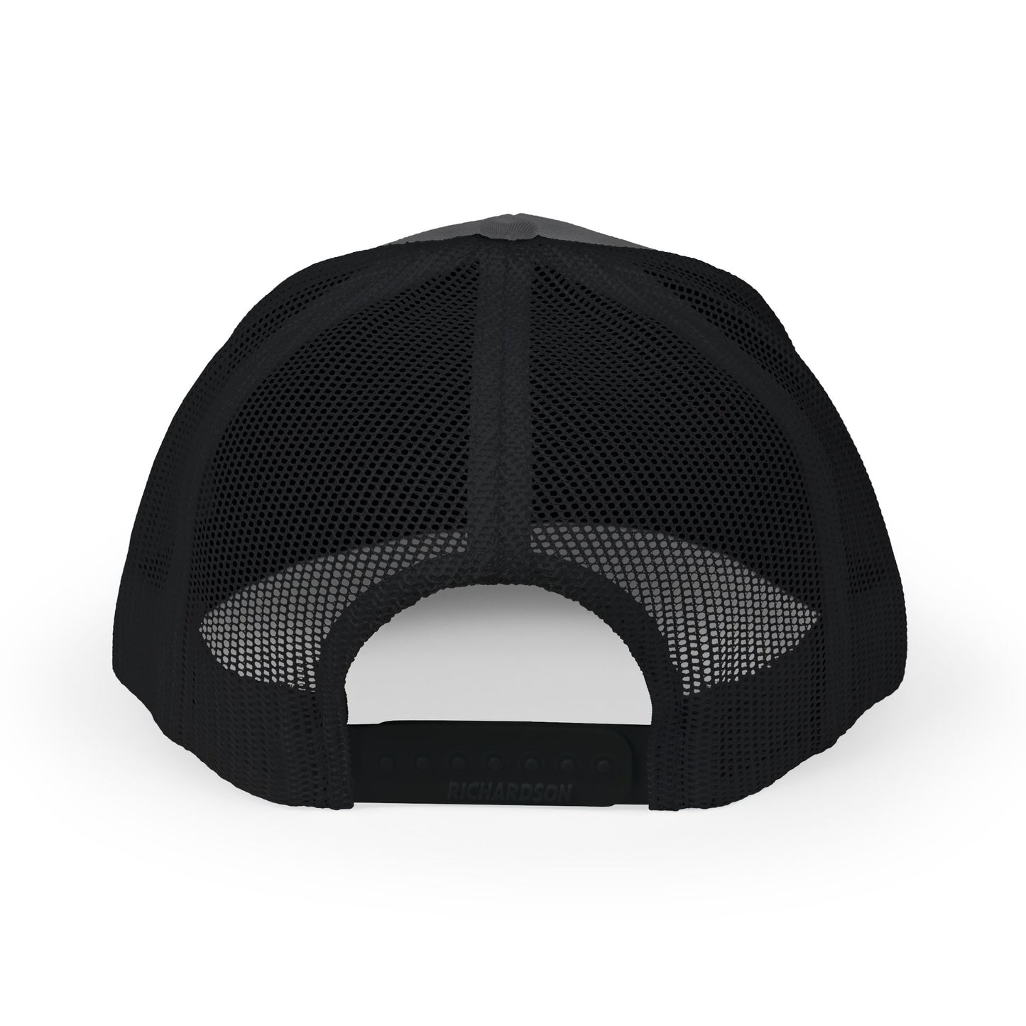 Round Logo Snapback Trucker Cap | Embroidered Patch, Mesh Back